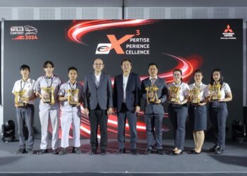 มิตซูบิชิ มอเตอร์ส ประเทศไทย ฉลองความสำเร็จ 7 ผู้ชนะเลิศ  จากการแข่งขันทักษะรถยนต์มิตซูบิชิ ครั้งที่ 24