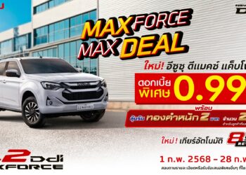 “Isuzu 2.2 MAXFORCE MAXDEAL โปรแรงสะใจ งานใหญ่สุดฟิน” ลุ้นรับทองคำ รวมมูลค่ากว่า 1,900,000 บาท