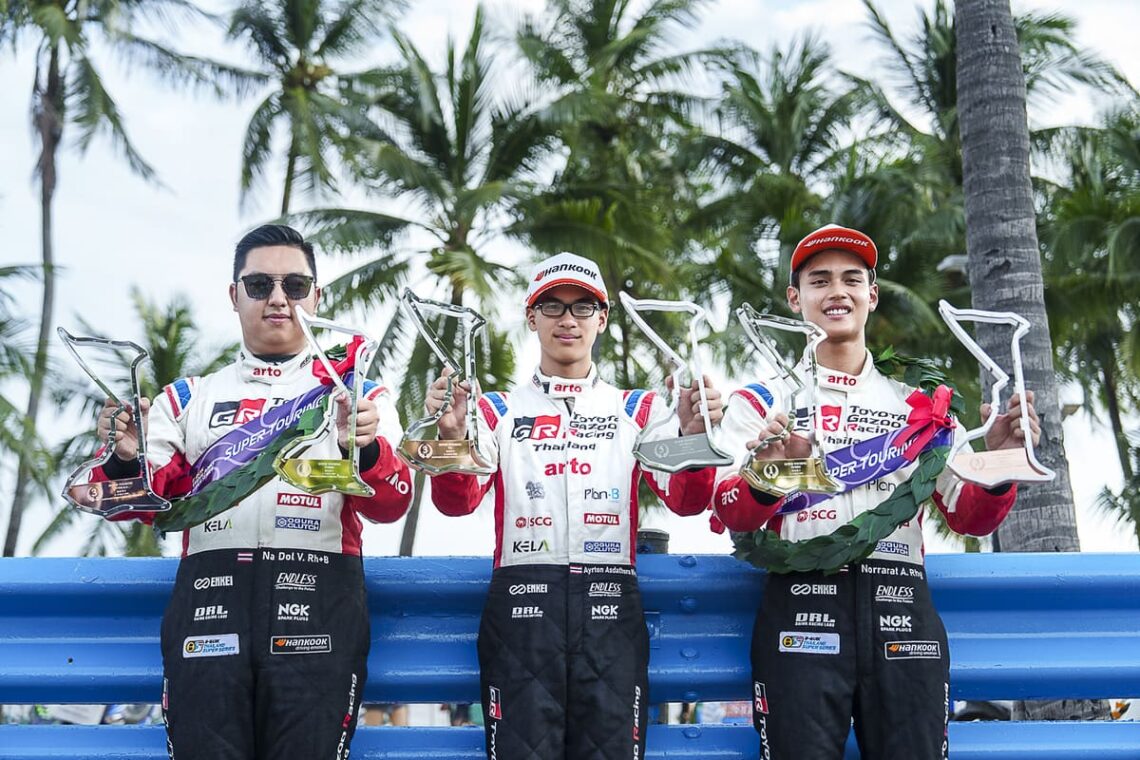 TOYOTA GAZOO Racing Thailand” ฟอร์มเดือดไม่แผ่ว ขึ้นโพเดียมศึก Thailand Super Series 2025 อีเว้นท์ 2 ที่บางแสน